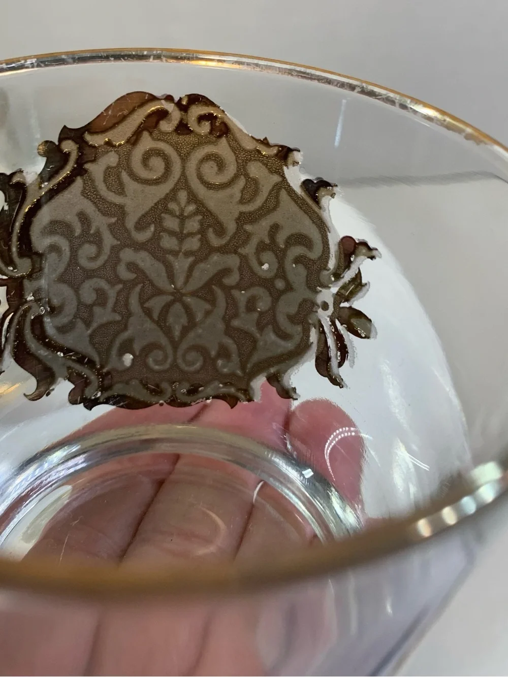 Vintage Libby’s “Opera” Gold Cocktail Glasses Set of 4.                3612